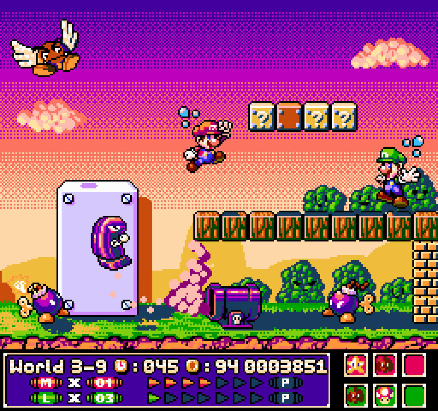 Mario 3 Redrawn World 3-9